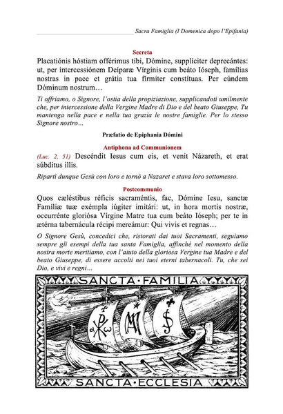 Messale Festivo Tradizionale 'Summorum Pontificum'