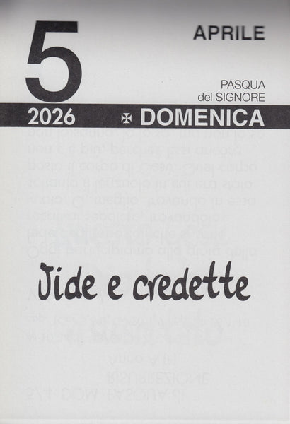 Calendario 2026 Cinque Pani d'Orzo