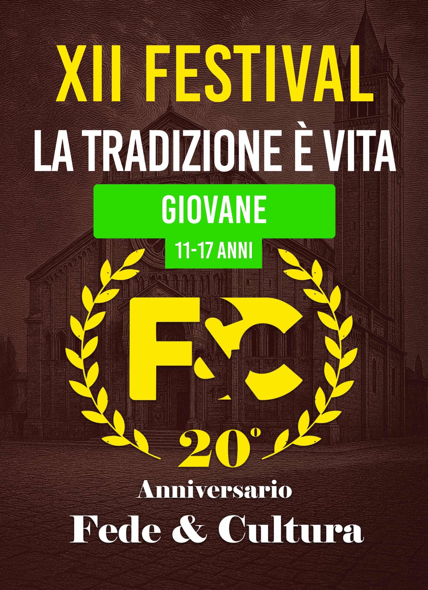 XII Festival di Fede & Cultura - Biglietto per 1 Ragazzo